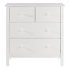 White 2-Over-2 Dresser